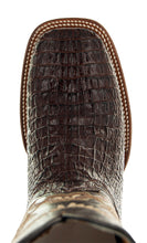 Load image into Gallery viewer, Brown Caiman Belly Print Men's Cowboy Boots H4001
