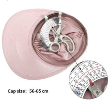 Load image into Gallery viewer, Women Sun Visor Summer Hat Women Anti-ultraviolet Hat Women's Elegant Simple Hat Classic Women's Hat Hollow Top Hat Elastic Hollow Top Hat Outdoor Quick-drying Sun Hat Summer Beach Hat
