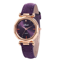 Load image into Gallery viewer, Women Watch Rhinestone Fashion Exquisite Women Leather Casual Watch Luxury Analog Quartz Crystal Wristwatch Bracelet Watch For Women and Girls
