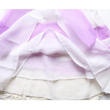 Load image into Gallery viewer, Baby Girl Clothes for Kids with Cute Purple Stripe and Round Neck  Sleeveless Chiffon Dresses For Girls
