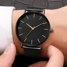 Load image into Gallery viewer, STEVVEX Women Watch Rose Gold  Style Women's Mesh Belt ultra-thin Fashion para Luxury Wrist Watches For Women and Girls
