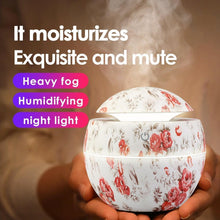 Load image into Gallery viewer, Mini Air Humidifier Ultrasonic USB Aroma Wood Grain LED Night Light  Electric Essential Oil  Diffuser Aromatherapy Home
