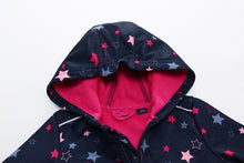 Load image into Gallery viewer, Ski suit For Children Soft Shell Outdoor Jacket Waterproof  Fleece Lining Jumpsuit For Boys and Girls In Modern Colorful Design
