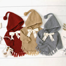 Load image into Gallery viewer, New Luxury Modern Toddler Baby Girl Knitted Tassel Pullover Coat Jacket Outwear Winter Clothes For Girls
