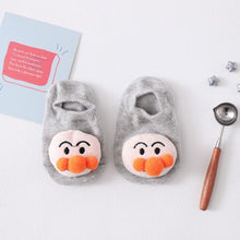 Load image into Gallery viewer, 1 Pair Cartoon Cotton Baby Rubber Sole Anti Slip Floor Socks For Newborn Girls And Boys Kids
