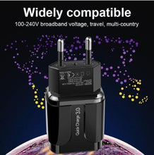 Load image into Gallery viewer, Quick Charge 3.0 USB Charger QC 3.0 Fast Charging  Plug Adapter Wall Mobile Phone Chargers
