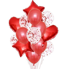 Load image into Gallery viewer, 14Pcs Multi Confetti Balloons For Happy Birthday Party Balloons In Several Luxury Variant Helium Ballons For Celebrations for Boy Girls and  Babies party
