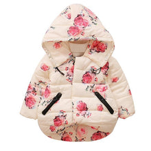Load image into Gallery viewer, Luxury Modern Designer New Winter Baby Outerwear Hooded Printed Cotton Padded Jacket and Coats For Babies and Girls Kids
