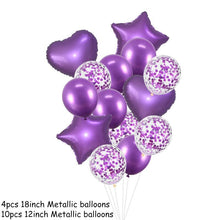 Load image into Gallery viewer, 14Pcs Multi Confetti Balloons For Happy Birthday Party Balloons In Several Luxury Variant Helium Ballons For Celebrations for Boy Girls and  Babies party
