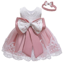 Load image into Gallery viewer, Luxury Modern Baby Girl Christmas Dress Newborn Baby Girls Bow Dresses For Baby 1st Year Birthday Party
