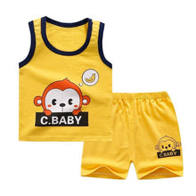 Load image into Gallery viewer, Modern Baby Short Sleeve Clothing Set For Boys And Girls Cotton Underwear SuitSummer Pajamas for Kids
