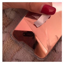 Load image into Gallery viewer, Luxury Mirror Phone Case For iPhone 14 13 12 11 Pro XS MAX XR Shockproof Back Cover Case For iPhone 7 8 6s 6 s plus Protective Case Hard Back Soft Bumper Anti-Scratch Phone Cover For Girls

