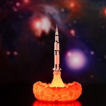 Load image into Gallery viewer, Rocket Kids Space Shuttle Lamp and Moon lamps In Night Light By 3D Print For Space Lovers Rocket Lamp
