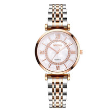 Load image into Gallery viewer, New Luxury Crystal Women Bracelet Watches Top Brand Fashion Diamond Ladies Quartz Watch Steel Female Wristwatch For Women and Girls
