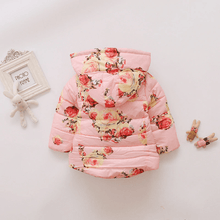 Load image into Gallery viewer, Modern Designer New Winter Baby Outerwear Hooded Printed Cotton Padded Jacket and Coats For Babies and Girls Kids
