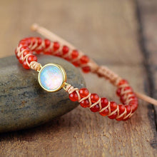Load image into Gallery viewer, Handmade Luxury Wax  Elegant Bracelet With Stone In Modern Colorful Design For Woman and Ladies
