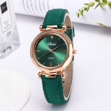 Load image into Gallery viewer, Women Watch Rhinestone Fashion Exquisite Women Leather Casual Watch Luxury Analog Quartz Crystal Wristwatch Bracelet Watch For Women and Girls
