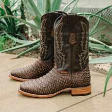 Load image into Gallery viewer, Soto Boots Mens Brown Python Print Boots H50032
