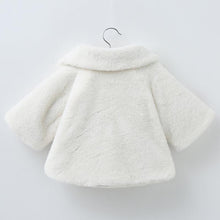 Load image into Gallery viewer, Princess Baby Girls Winter Thick Bownot Cloak Coat Flower for Childre With Flowers
