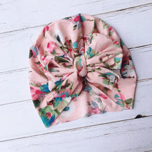 Load image into Gallery viewer, Cute Baby Hat Toddler Kids Soft Cotton Turban Beanies Hat Boy Girl Floral Bowknot Head Wraps
