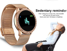 Load image into Gallery viewer, Luxury Ladies Smart Watch For Women With  Blood Pressure Heart Rate Monitor Fitness tracker And Sport Smart Band Alarm Clock Reminder Smartwatch
