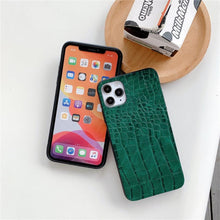 Load image into Gallery viewer, Retro Crocodile Leopard Snake Zebra Pattern Texture PU Leather Cases For iPhone 14 13 Phone Cover Unique Design Shockproof Soft Grip Leather Phone Case For iPhone
