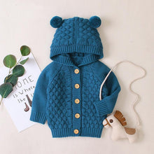 Load image into Gallery viewer, Autumn Infant Hooded Knitting Outwear coat / Jacket For Newborn Baby Boys GirlIn Modern New Elegant Design
