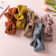 Load image into Gallery viewer, Luxury Modern Designer Baby Headband Girl Knitted Hair Accessories Toddler Knotted Turban Newborn Hair Bows Headwrap

