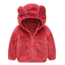 Load image into Gallery viewer, Modern Winter Fleece Children's Sweater Boys and Girls Hoodie Jacket Warm Baby Coat  With Bear Ears
