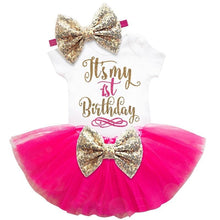 Load image into Gallery viewer, New Trend Dress For Baby Girls First 1st Birthday Baby Clothing Toddler Summer Clothes For Birthday Party
