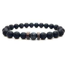 Load image into Gallery viewer, Lava Stone Men Wrist  Bracelet Natural Moonstone Bead Tibetan  Chakra Diffuser Bracelets For Men Jewelry Cool Gifts
