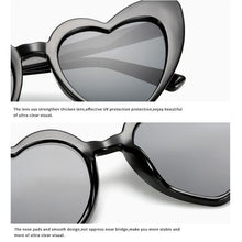 Load image into Gallery viewer, Elegant Retro  Love Heart Sunglasses Women Big Frame Personality Sunglasses Fashion Cute Retro Cat Eye Vintage Sunglasses  For Women and Girl
