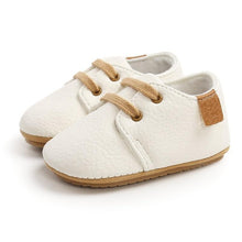 Load image into Gallery viewer, Unisex Baby Luxury Soft Leather Shoes Newborn Rubber Soft Sole First Walkers Toddler Shoes For Everyday Wear For Boys And Girls
