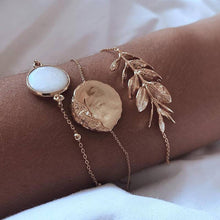 Load image into Gallery viewer, Luxury Modern Gold Crystal Elegant Woman and Lady Brecelets in Sets of  5Pcs/sett for Women Punk Boho Beach Bangle Jewelry Gift
