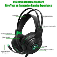Load image into Gallery viewer, Modern LED STEVVEX Gaming Headphones USB 3.5mm USB Wired Game Headset Professional Earphones with Mic Voice Control for Laptop Computer and Gaming  (3.5mm Plug)
