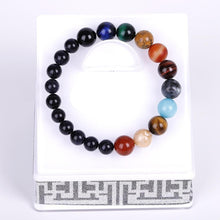 Load image into Gallery viewer, Galaxy Solar System Bracelet Universe Nine Planets Natural Stone Stars Earth Moon Bracelet For Women Man Fashion Jewelry
