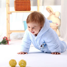Load image into Gallery viewer, Modern Winter Baby  Bear Animal Costume Hooded Romper Warm Flannel Plush Jumpsuit For Girls and Boys
