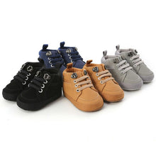 Load image into Gallery viewer, Warm Infant Baby First Walkers Soft Sole Newborn Leather High Top Non-slip Shoes Sneaker Baby Shoes

