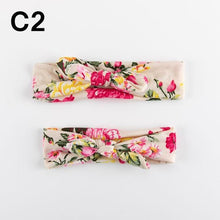 Load image into Gallery viewer, Mother &amp; Baby Headband for Girl Bow Hairband Floral Elastic Hair Bands Parent-Child Turban Hair Accessories Bow For Mother and daughter
