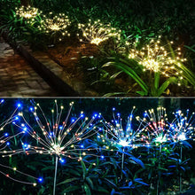Load image into Gallery viewer, Modern Garden Luxury LED Solar Waterproof Lamp In Shape Of Tree Fireworks With Copper Wires
