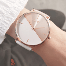 Load image into Gallery viewer, Women's Watch Leather Rose Gold Dress Female Clock Luxury Brand Design Women Watches Simple Fashion Ladies Watch For Women and Girls
