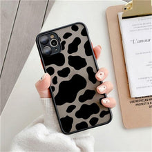 Load image into Gallery viewer, Fashion Leopard Pattern Case For iPhone 13 14 Pro MaxXS Max XR X Shockproof Cover Clear Bumper Women Girl Phone Case Cover with Black Leopard Print Designed for iPhone
