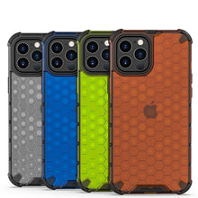 Load image into Gallery viewer, Ultra-Protective Phone Case Shockproof Case for iPhone 12 Mini 12 Pro 11 Pro Max 6s Plus Honeycomb Phone Cover for iPhone SE 7 8 XR XS Max Shock Absorption Protection Shockproof Soft Material Protective Case Suitable for iPhone
