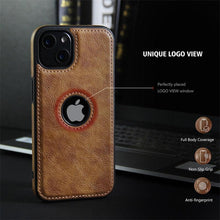 Load image into Gallery viewer, Ultra Thin Slim Leather Phone Case For iPhone 13 Pro Max 12 Pro Max 14 Shockproof Bumper Soft Business Back Cover Back Cover Case Shockproof Camera and Screen Protection PU Leather Case for iPhone

