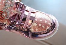 Load image into Gallery viewer, Modern Trend NEW Fashion Style Baby Fashion Sneakers For Children Girls  Star Luminous Child Casual Colorful Light LED Shoes Sneakers
