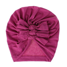 Load image into Gallery viewer, Modern Handamde Toddler Baby Boys&amp; Girls Turban Head Wrap Beanie Cotton Hat Solid Cap Headband For Kids
