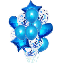 Load image into Gallery viewer, 14Pcs Multi Confetti Balloons For Happy Birthday Party Balloons In Several Luxury Variant Helium Ballons For Celebrations for Boy Girls and  Babies party
