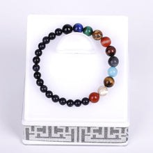 Load image into Gallery viewer, Galaxy Solar System Bracelet Universe Nine Planets Natural Stone Stars Earth Moon Bracelet For Women Man Fashion Jewelry
