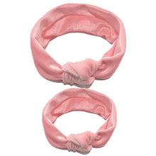 Load image into Gallery viewer, Modern  Mother &amp; Baby Headbands Kids Girl Bow With Rabbit ear Print Floral Hair Bands Parent-Child Hair Accessories
