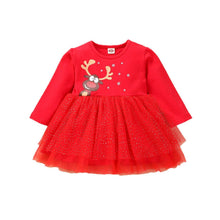 Load image into Gallery viewer, New Princess  Baby Kids Girls Christmas Solid Deer Tutu Skirt  Dress Unique Design Perfect Gift
